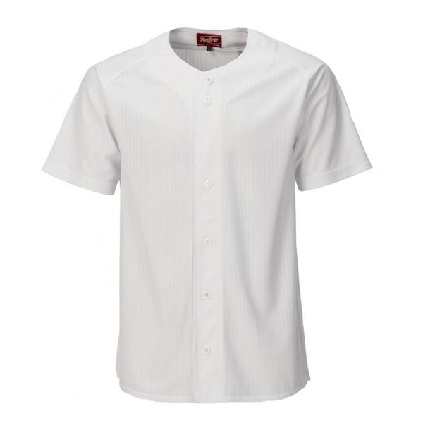 Rawlings ローリングス 野球 ベースボールシャツ フルボタンベースボールシャツ ホワイト A...