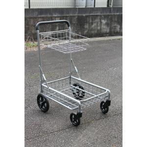 3423000554 2段カゴ付きカート メーカー直送