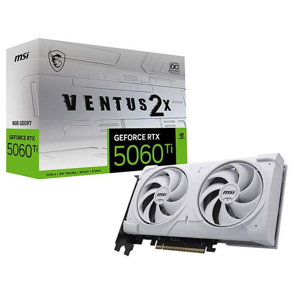 MSI GeForce RTX 5060 Ti 8G VENTUS 2X OC WHITE PLUS...