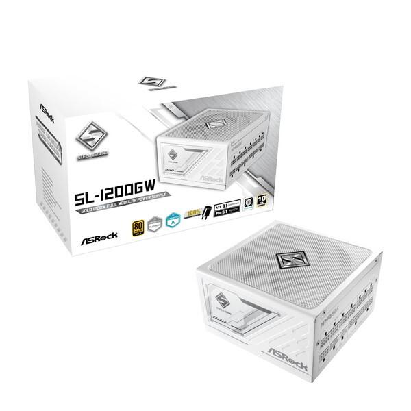 ASRock SL-1200GW ホワイト Steel Legend 電源ユニット 1200w メー...
