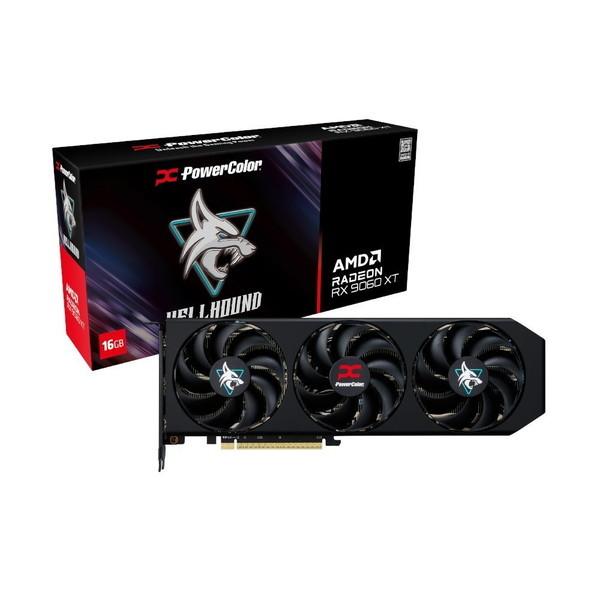 PowerColor RX9060XT 16G-L/OC Hellhound AMD Radeon ...