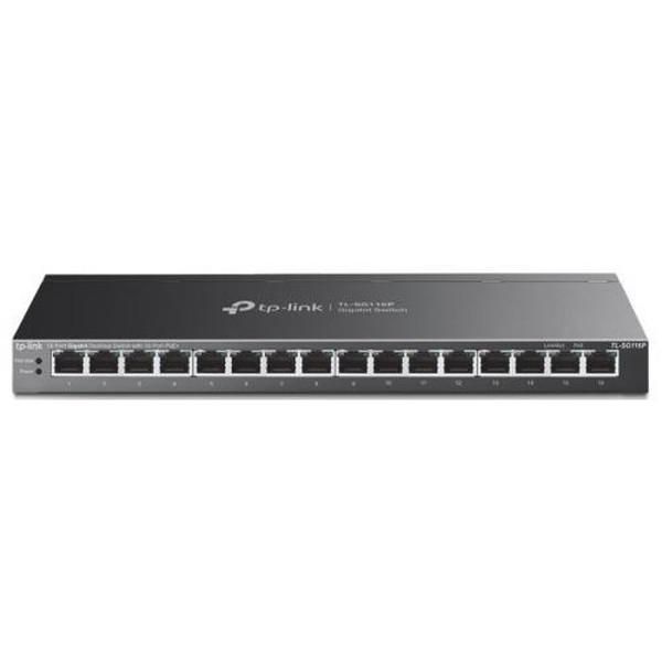 TP-LINK TL-SG116P 16ポート ギガビット デスクトップ スイッチングハブ