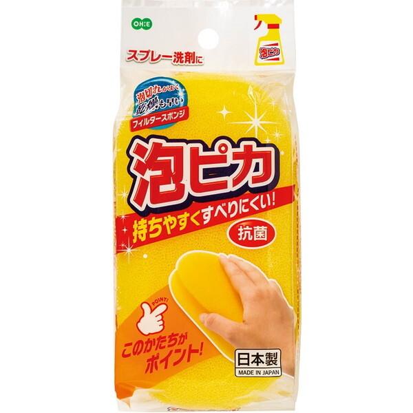 オーエ 泡ピカ バススポンジ イエロー