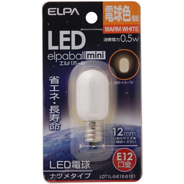 朝日電器 LDT1L-G-E12-G101 LEDナツメ形 E12