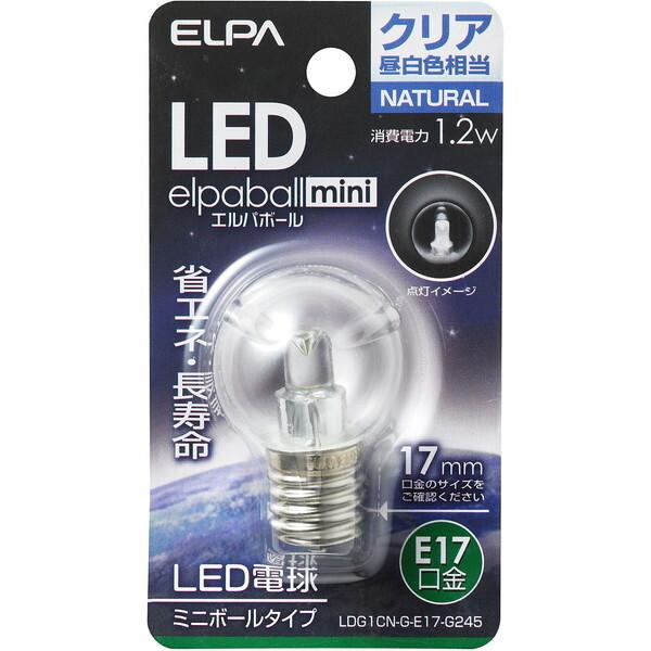 朝日電器 LDG1CN-G-E17-G245 LED電球 G30形 E17