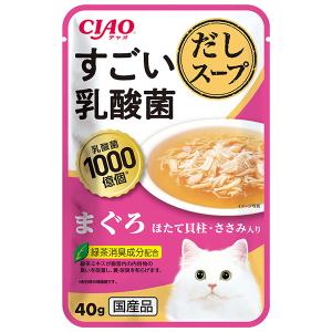 CIAOパウチ まぐろ ささみ入り ほたて味 ( 40g×8袋入 )/ チャオ