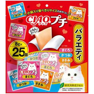 いなばペットフード CIAO プチバラエティ かつお・まぐろ・ささみ 25個