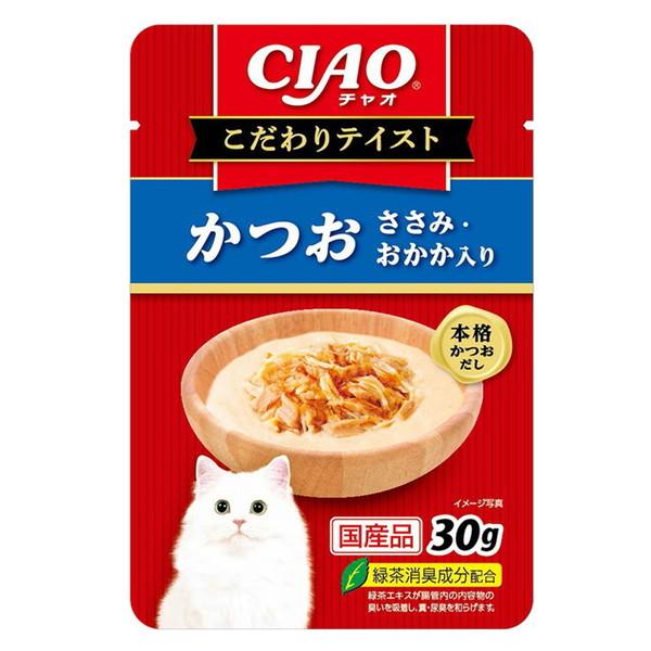 いなばペットフード CIAO こだわりテイスト かつお ささみ・おかか入り 30g