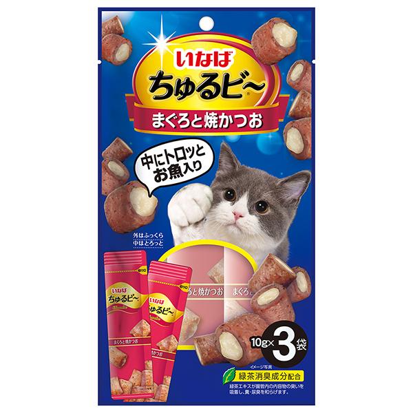 いなばペットフード いなば ちゅるビ〜 まぐろと焼かつお 10g×3袋