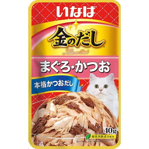 いなばペットフード いなば 金のだしパウチまぐろ・かつお 40g