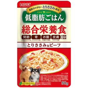 いなばペットフード いなば 低脂肪ごはん とりささみ&ビーフ 50g