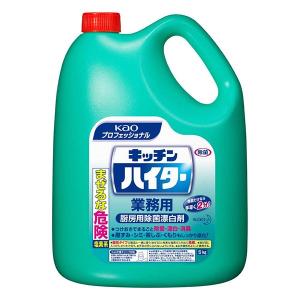 キッチンハイター 業務用 5kg ハイター 厨房用除菌漂白剤 消臭 詰め替え用｜aprice