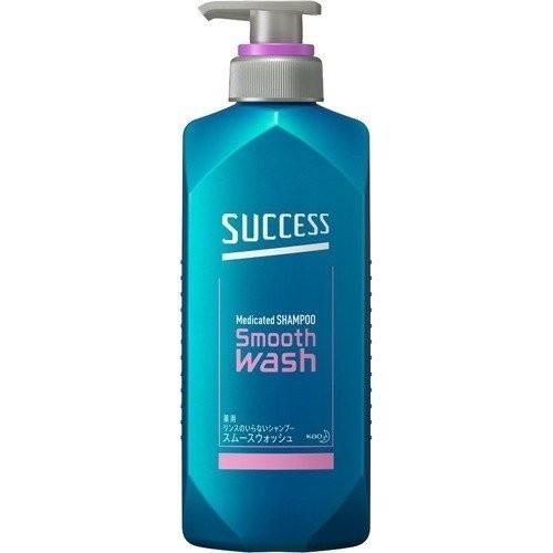 【クーポン配布中】花王 サクセス リンスのいらない薬用シャンプー スムースウォッシュ 本体 400m...