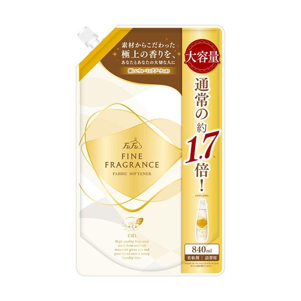 柔軟剤 詰替 ファーファ ファインフレグランス シエル 840ml 大容量 洗濯用 柔軟 つめかえ ...