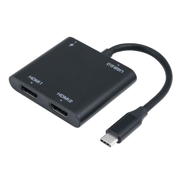 Nakabayashi USA-CHD6BK 黒 HDMIディスプレイアダプタ デュアル