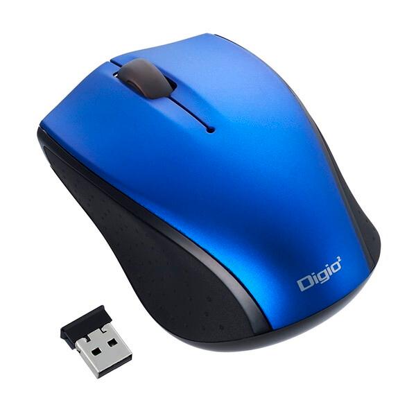 Nakabayashi MUS-RKT160BL 小型無線3ボタンBlueLEDマウス/ブルー