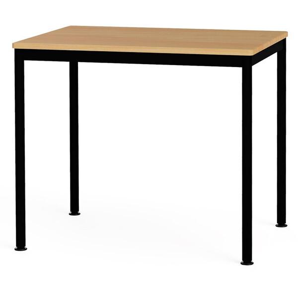 Nakabayashi FDF-8060KMBK フラットテーブル80×60cm オーク ブラック ...