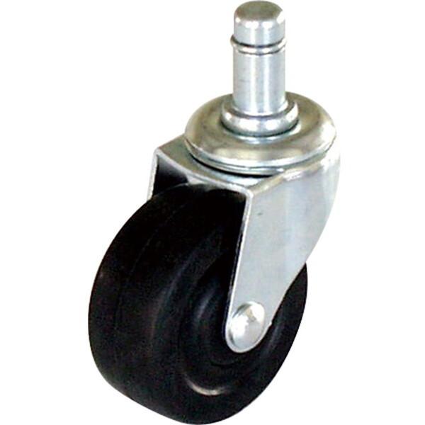 Nakabayashi CA-G02D OAチェア用ゴム単輪キャスター ブラック