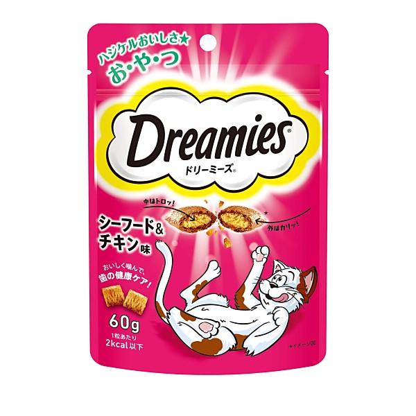 マースジャパン DRE3ドリーミーズ シーフードチキン60g 猫用スナック