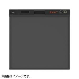 MITSUBISHI EW-45R2B ブラック ビルトイン食器洗い乾燥機 (浅型・ドアパネル型・スライドオープンタイプ・幅45cm・約5人用)