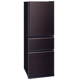 冷蔵庫 330L 二人暮らし 収納 三菱電機 MITSUBISHI MR-CX33GL-BR グロッシーブラウン CXシリーズ 左開き 3ドア おすすめ