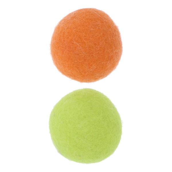 ペティオ ウールボール オレンジ/グリーン