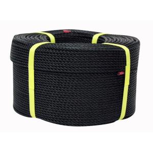 ユタカメイク PEロープ 3ツ打ち (巻物) 3mm×200m ブラック