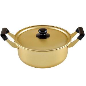 パール金属 両手鍋 24cm ガス火専用 アルミ大型鍋 クックオール