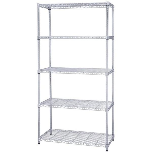 アイリスオーヤマ MR-9018J (540401) メタルラック ポール径25mm 5段 幅91×...