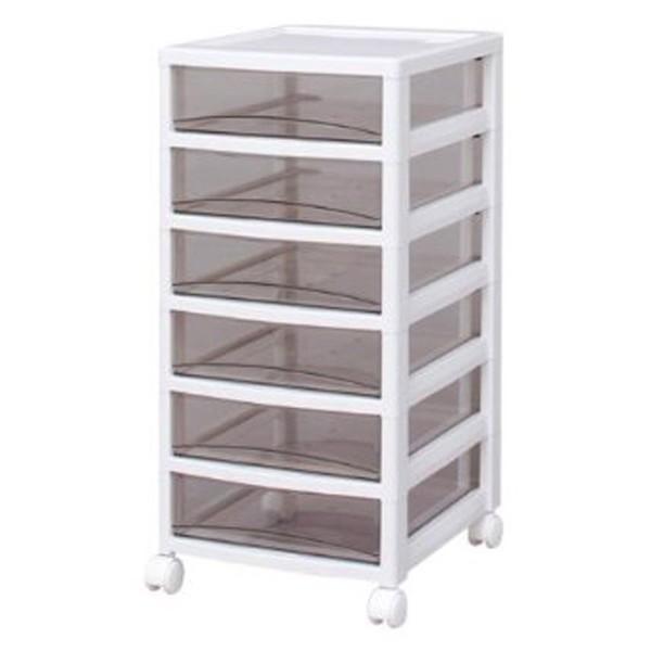 スーパークリアチェスト アイリスオーヤマ ホワイト/クリアブラウン SCE-600 メーカー直送