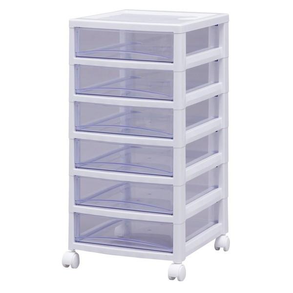 スーパークリアチェスト アイリスオーヤマ ホワイト/クリアブルー SCE-600 メーカー直送