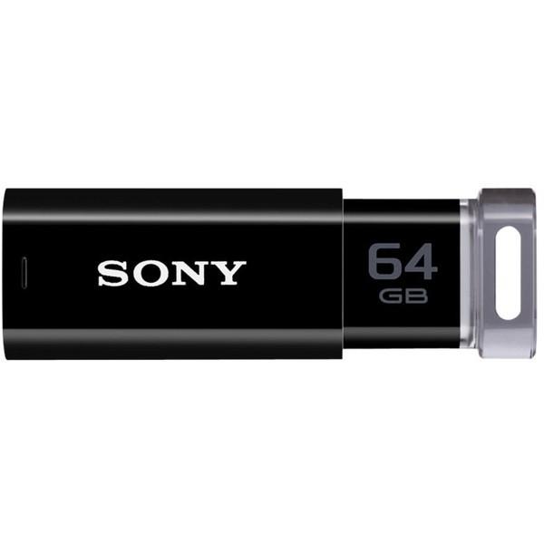 SONY USM64GU (B) ブラック ポケットビット USBメモリー 64GB メーカー直送