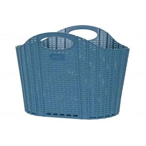 清水産業 折りたためるランドリバスケットラタン BL メーカー直送