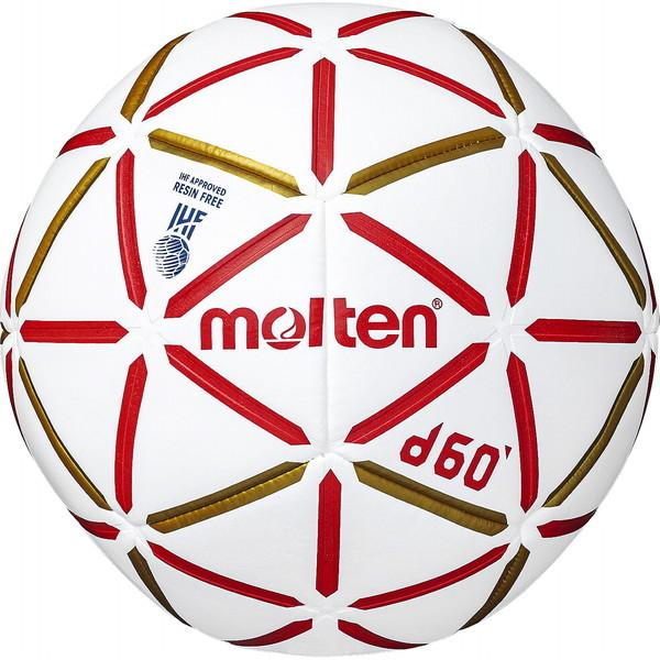 モルテン ハンドボール 2号球 d60 検定球 ホワイト×レッド H2D4000-RW