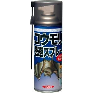 コウモリ 忌避剤 コウモリ忌避スプレー イカリ スーパーコウモリジェット 420ml 蝙蝠 追い出し 天然ハッカ油 侵入予防