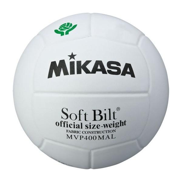 MIKASA MVP400MAL バレー4号 ママさん試合球 天然皮革 白