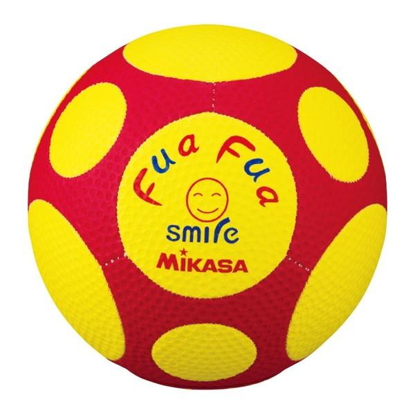 MIKASA FFF4-YR ふあふあサッカー 縫い 約150g 黄赤