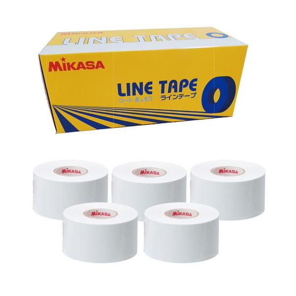 MIKASA LTV-4025 W ラインテープ(伸びるタイプ) 幅40mm×25m×5巻入 ホワイ...