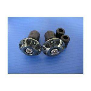 デイトナ D72023 アルミバービレットバーエンド ファインカットType ガンメタ