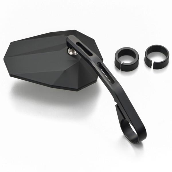 デイトナ D15140 バーエンドミラー X6 マットブラック