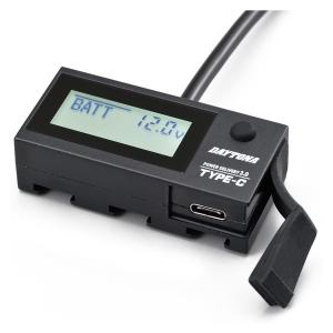 DAYTONA（デイトナ） D31578 USB電源 電圧計/電波時計/気温計付き USB
