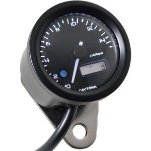 デイトナ D22005 VELONA 電気式タコメーター ブラックボディ/3色LED