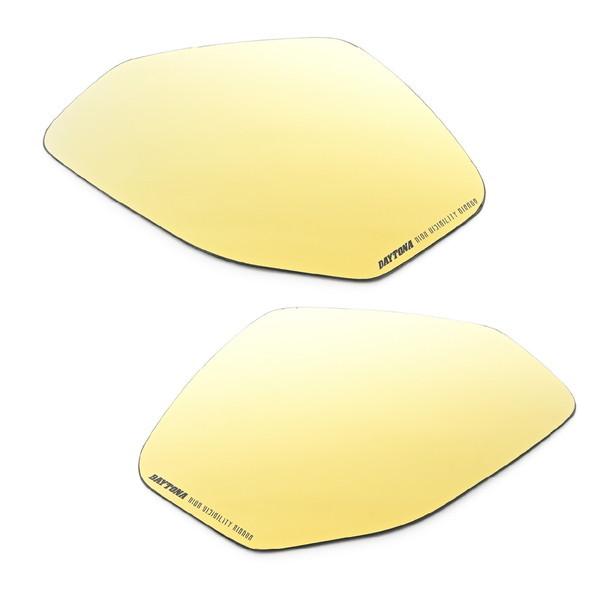 デイトナ D41477 ハイビジミラー 貼り付けタイプ YZF-R6など YAMAHA2 ゴールド