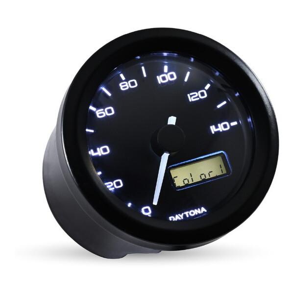 デイトナ D44196 VELONA 電気式 スピードメーター ブラックボディ/3色LED φ48 ...