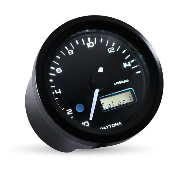 デイトナ D44199 VELONA 電気式 タコメーター ブラックボディ/3色LED φ48 15...
