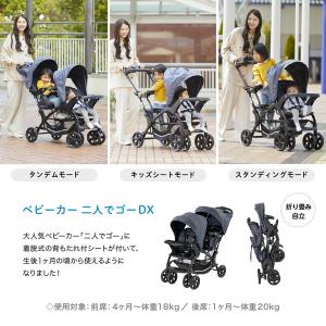 二人乗りベビーカー カトージ 二人でゴーDX ...の詳細画像2