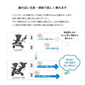 二人乗りベビーカー カトージ 二人でゴーDX ...の詳細画像3
