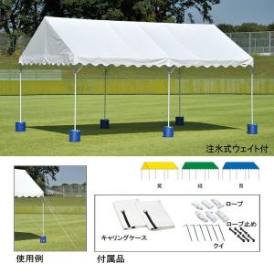 法人限定 EVERNEW エバニュー EKA856 500 集会用テントアルミAH-E 緑 メーカー直送