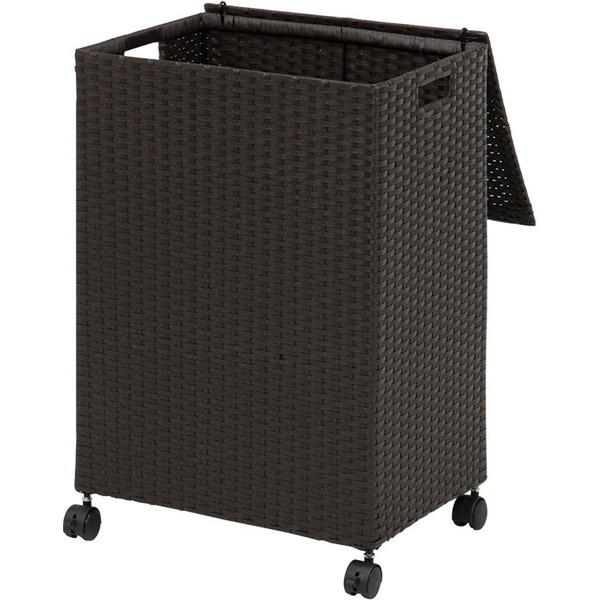 萩原 RUD-2422DBR キャスター付収納ボックス ダークブラウン メーカー直送