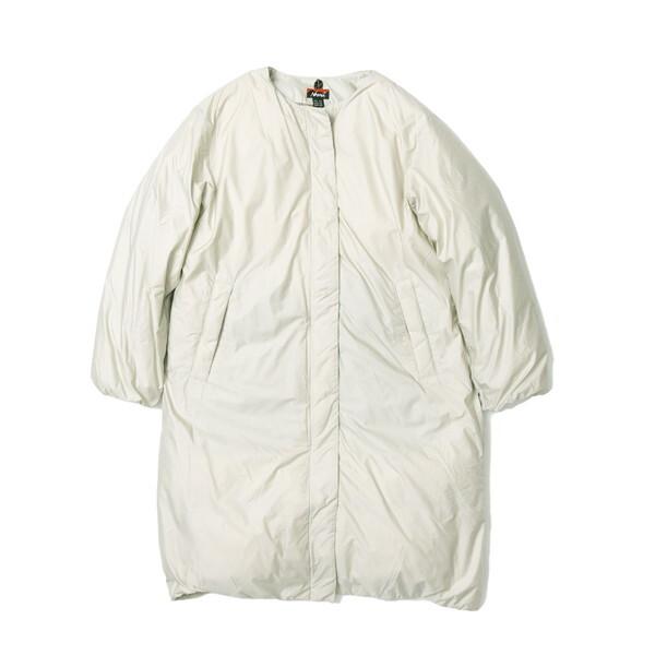 NANGA ナンガ ノーカラーダウンコート NO COLLAR DOWN COAT IVORY WL...